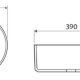 COOPER ABOVE COUNTER BASIN 390X390X120MM NO TAP HOLE (32MM NO O/F) CSBG BLACK SANDSTONE