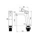 VITRA BASIN MIXER NR321501BG BRUSHED GOLD