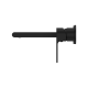 VITRA WALL BASIN MIXER NO B/PLATE 187MM SPOUT NR321510EMB MATTE BLACK