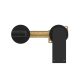 VITRA WALL BASIN MIXER NO B/PLATE 187MM SPOUT NR321510EMB MATTE BLACK