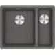MARIS 1 & 1/2 BOWL TOPMOUNT SINK (SINK ONLY) MRG 660/34-15 SBR SG STONE GREY