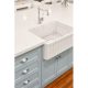 NOVI 600X460MM SINGLE BOWL FIRECLAY BUTLERS SINK NO60FS GLOSS WHITE
