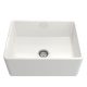 NOVI 600X460MM SINGLE BOWL FIRECLAY BUTLERS SINK NO60FS GLOSS WHITE