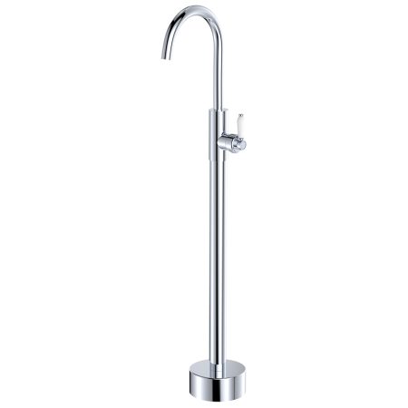 ELEANORE FLOOR MOUNTED BATH FILLER 202112-LF CHROME/WHITE