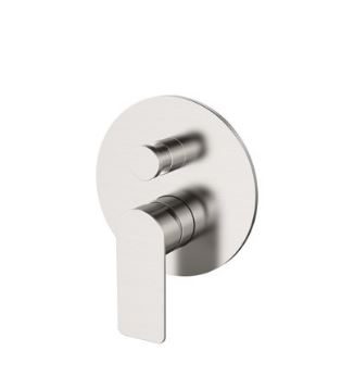 KIBO WALL MIXER W.DVTR ROUND PLATE *EXT PART* (REQUIRES ARB0135) KB014351.SN BRUSHED NICKEL