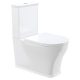 LILLIAN TORNADO FLUSH BACK TO WALL TOILET SUITE, SLIM SEAT S-TRAP 90-160 K031A-2 GLOSS WHITE