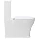 LILLIAN TORNADO FLUSH BACK TO WALL TOILET SUITE, SLIM SEAT S-TRAP 90-160 K031A-2 GLOSS WHITE