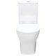 LILLIAN TORNADO FLUSH BACK TO WALL TOILET SUITE, SLIM SEAT S-TRAP 90-160 K031A-2 GLOSS WHITE