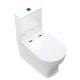 LILLIAN TORNADO FLUSH BACK TO WALL TOILET SUITE, SLIM SEAT S-TRAP 90-160 K031A-2 GLOSS WHITE