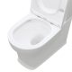 LILLIAN TORNADO FLUSH BACK TO WALL TOILET SUITE, SLIM SEAT S-TRAP 90-160 K031A-2 GLOSS WHITE