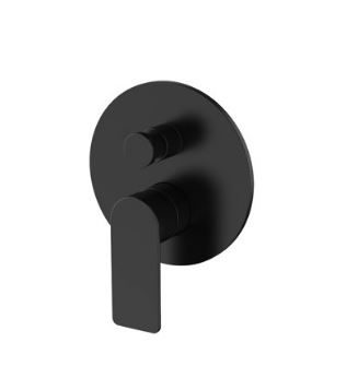 KIBO WALL MIXER W.DVTR ROUND PLATE *EXT PART* (REQUIRES ARB0135) KB014351.MB MATTE BLACK