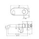 ZEN SS316L WALL MOUNTED SET 185MM SPOUT NR162210A185BZ BRUSHED BRONZE