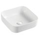 PETRA ABOVE COUNTER BASIN 390X390MM 0TH NO O/F RB196 GLOSS WHITE