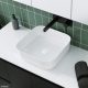 PETRA ABOVE COUNTER BASIN 390X390MM 0TH NO O/F RB196 GLOSS WHITE