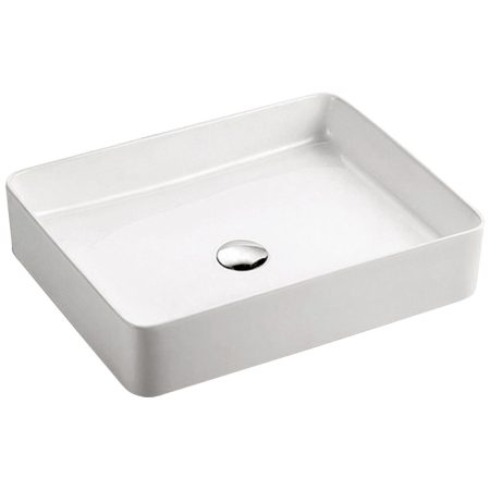 LUCIANA RECLANGLE ABOVE COUNTER BASIN 510X405MM NO O/F 0TH RB2178 GLOSS WHITE