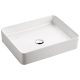 LUCIANA RECLANGLE ABOVE COUNTER BASIN 510X405MM NO O/F 0TH RB2178 GLOSS WHITE