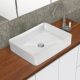 LUCIANA RECLANGLE ABOVE COUNTER BASIN 510X405MM NO O/F 0TH RB2178 GLOSS WHITE