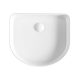 ELEANORE ARCH FLUTED ABOVE COUNTER BASIN 415X365MM NO O/F 0TH RB463 GLOSS WHITE