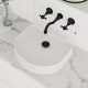 ELEANORE ARCH FLUTED ABOVE COUNTER BASIN 415X365MM NO O/F 0TH RB463 GLOSS WHITE