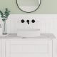 ELEANORE ARCH FLUTED ABOVE COUNTER BASIN 415X365MM NO O/F 0TH RB463 GLOSS WHITE