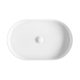 ELEANORE OVAL FLUTED ABOVE COUNTER BASIN 580X360MM NO O/F 0TH RB464 GLOSS WHITE