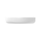 PEBBLE MEDIUM ABOVE COUNTER BASIN 500X400MM 0TH NO O/F RB487W MATTE WHITE
