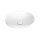 ALUCA PILL SEMI INSET BASIN 530X340MM 0TH WITH O/F RB530 GLOSS WHITE