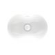 ALUCA PILL SEMI INSET BASIN 530X340MM 0TH WITH O/F RB530 GLOSS WHITE