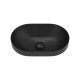 ALUCA PILL SEMI INSET BASIN 530X340MM 0TH WITH O/F RB530B MATTE BLACK
