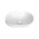 ALUCA PILL SEMI INSET BASIN 530X340MM 0TH WITH O/F RB530MW MATTE WHITE