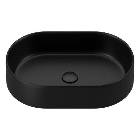 ALUCA PILL ABOVE COUNTER BASIN 510X310MM 0TH NO O/F RB8010B MATTE BLACK