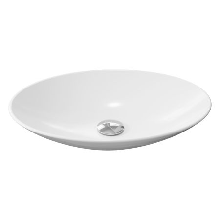 KEETO ABOVE COUNTER BASIN 500X350MM NO O/F 0TH RB814 GLOSS WHITE