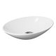 KEETO ABOVE COUNTER BASIN 500X350MM NO O/F 0TH RB814 GLOSS WHITE