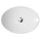 KEETO ABOVE COUNTER BASIN 500X350MM NO O/F 0TH RB814 GLOSS WHITE