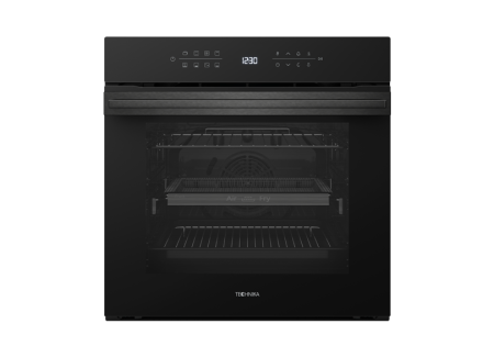 60CM 14 FUNCTION OVEN WITH AIR FRY TGO614ABK BLACK GLASS