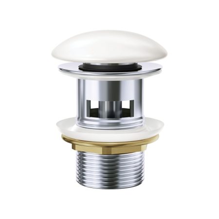 POP UP WASTE 32MM WITH O/F WAS82 GLOSS WHITE