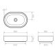 ARCISAN 580x380x140 ABOVE COUNTER BASIN AR04635.MB MATTE BLACK