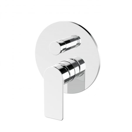 KIBO WALL MIXER W.DVTR ROUND PLATE *EXT PART* (REQUIRES ARB0135) KB014351 CHROME