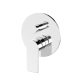 KIBO WALL MIXER W.DVTR ROUND PLATE *EXT PART* (REQUIRES ARB0135) KB014351 CHROME