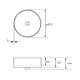 XONI 400MM ROUND ABOVE COUNTER BASIN (NO O/F) XN04621.MB MATTE BLACK