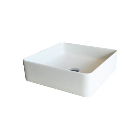 XONI 400 THIN SQUARE ABOVE COUNTER BASIN XN04632.MW MATTE WHITE