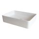 XONI 500×350 THIN RECTANGULAR ABOVE COUNTER BASIN XN04634 GLOSS WHITE