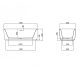 ONKERA 1700 ACRYLIC FREESTANDING BATH OK31370 GLOSS WHITE **LOCAL DELIVERY/PICK UP ONLY**