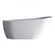 PLAZA 1700 ACRYLIC FREESTANDING BATH PZ31360.MW MATTE WHITE