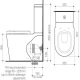 LIANO CLEANFLUSH WALL FACED TOILET SUITE 766200W WHITE
