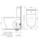 URBANE II CLEANFLUSH BACK TO WALL BACK INLET 746350W WHITE