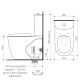 CONTURA II CLEANFLUSH BACK TO WALL BE SUITE 848801W WHITE