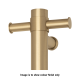 VERTICAL SINGLE HEATED RAIL VTH900BB BRUSHED BRASS
