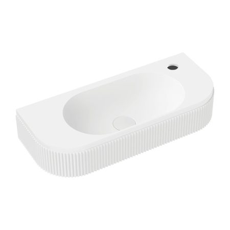 MINKA SOLID SURFACE WALL BASIN 1TH CSB310-1 MATTE WHITE