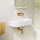 MINKA SOLID SURFACE WALL BASIN 0TH CSB310 MATTE WHITE